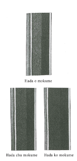 Hada e jigane della katana